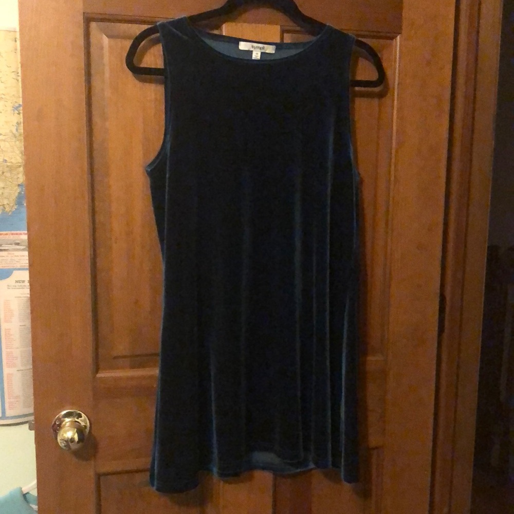 Deep Blue/Royal Blue Velvet Tunic